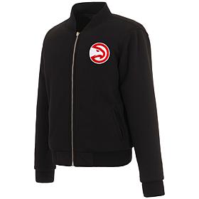 Officially Licensed NBA Hawks Ladies Jacket w/ Fleece & Nylon Sides