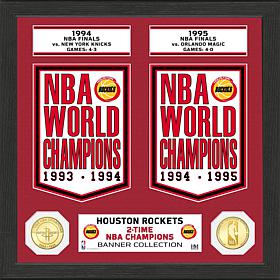 Officially Licensed NBA Houston Rockets Banner Bronze Coin Photo Mint