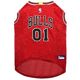 Officially Licensed NBA PetsFirst Chicago Bulls Basketball Mesh Jersey