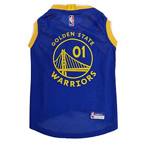 Officially Licensed NBA PetsFirst Golden State Basketball Mesh Jersey