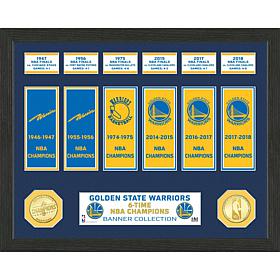 Officially Licensed NBA Warriors Banner Bronze Coin Photo Mint