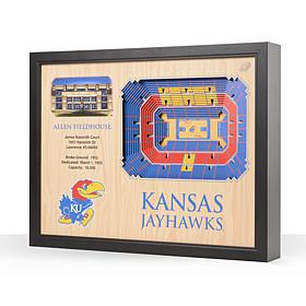 Officially Licensed NCAA 25-Layer 3-D Wall Art - Kansas Jayhawks