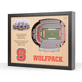 Officially Licensed NCAA 25-Layer StadiumViews 3D Wall Art - NC State