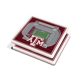 Officially Licensed NCAA 3-D Stadium Views Coaster Set - Texas A&M