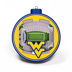Officially Licensed NCAA 3D StadiumView Ornament 2-pack-West Virginia
