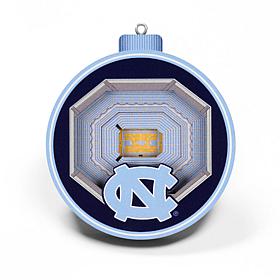 Officially Licensed NCAA 3D StadiumView Ornament 2-pack-North Carolina