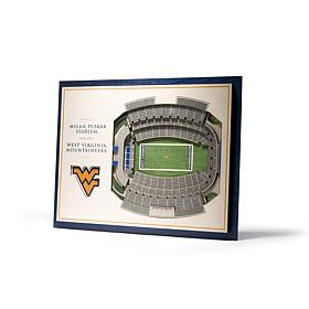 Officially Licensed NCAA 5-Layer StadiumViews 3D Art - Mountaineers 