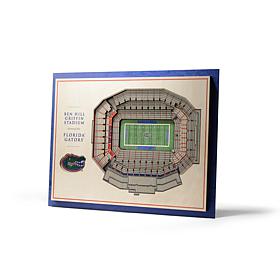 Officially Licensed NCAA 5-Layer StadiumViews Wall Art- Florida Gators