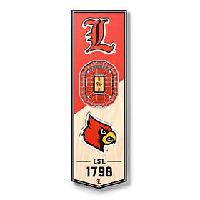 Officially Licensed NCAA 6" x 19" 3D Stadium Banner - Cardinals