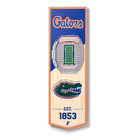Officially Licensed NCAA 6" x 19" 3D Stadium Banner - Florida Gators