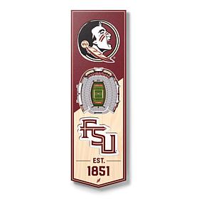 Officially Licensed NCAA 6" x 19" 3D Stadium Banner - Seminoles