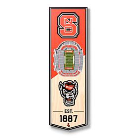 Officially Licensed NCAA 6" x 19" 3D Stadium Banner - Wolfpack