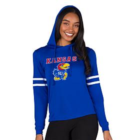 Officially Licensed NCAA Concepts Sport Kansas Ladies' Hooded Top