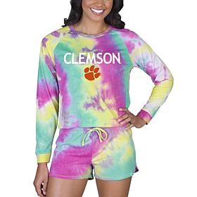 Officially Licensed NCAA Concepts Sport Ladies Top/Short Set Clemson