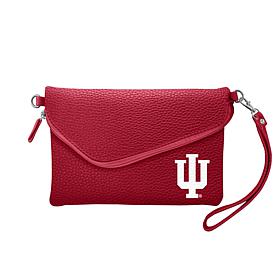 Officially Licensed NCAA Fold Over Crossbody Purse - Indiana Hoosiers