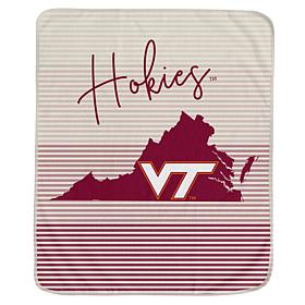Officially Licensed NCAA Hokies Ultra Fleece State Stripe Blanket