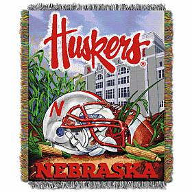 Officially Licensed NCAA Home Field Advantage Throw - Nebraska