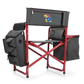 Officially Licensed NCAA Kansas Jayhawks Backpack Chair w/Cooler