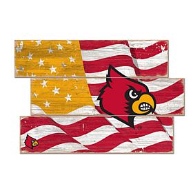 Officially Licensed NCAA Louisville Three Plank Flag