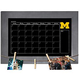 Officially Licensed NCAA Michigan Monthly Chalkboard w/ Clothespins
