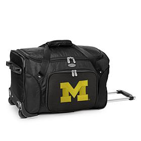 Officially Licensed NCAA Michigan Wolverines 22" Wheeled Duffel Bag