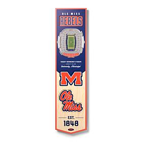 Officially Licensed NCAA Mississippi Rebels 3D Stadium Banner