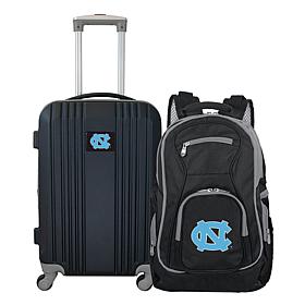 Officially Licensed NCAA NC Tar Heels Backpack & Carry-On Set