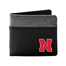 Officially Licensed NCAA Nebraska Cornhuskers Pebble BiFold Wallet