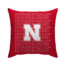 Officially Licensed NCAA Nebraska Cornhuskers Poly Span Décor Pillow