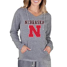 Officially Licensed NCAA Nebraska Mainstream Ladies' L/S Hooded Top