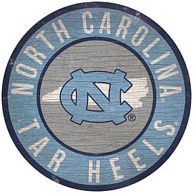 Officially Licensed NCAA North Carolina 12" Wood Circle