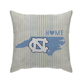 Officially Licensed NCAA North Carolina Home State Duck Cloth Pillow