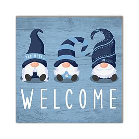 Officially Licensed NCAA North Carolina Welcome Gnomes Sign