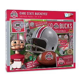 Officially Licensed NCAA Ohio State Buckeyes Retro 500-Piece Puzzle