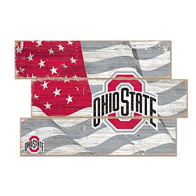 Officially Licensed NCAA Ohio State University Three Plank Flag
