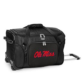 Officially Licensed NCAA Ole Miss Rebels 22" Wheeled Duffel Bag