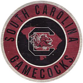Officially Licensed NCAA South Carolina 12" Wood Circle