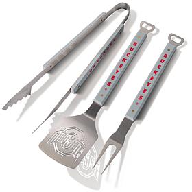 Officially-licensed NCAA Spirit 3-Piece BBQ Set - Ohio State Buckeyes