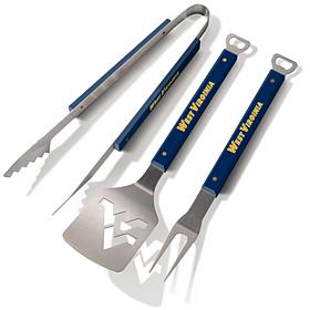 Officially Licensed NCAA Spirit 3-Piece BBQ Set - WV Mountaineers
