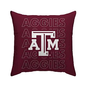 Officially Licensed NCAA Texas A&M Aggies Poly Span Décor Pillow