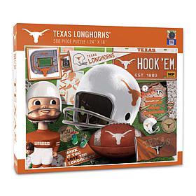 Officially Licensed NCAA Texas Longhorns Retro Series 500-Piece Puzzle