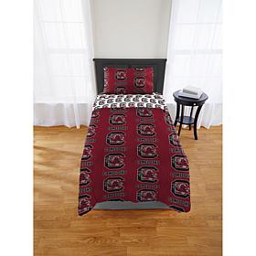 Officially Licensed NCAA Twin Bed in a Bag Set - Carolina Gamecocks