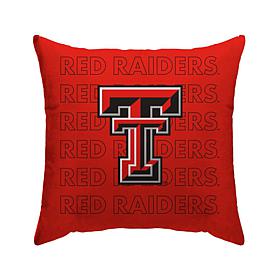 Officially Licensed NCAA TX Tech Red Raiders Poly Span Décor Pillow