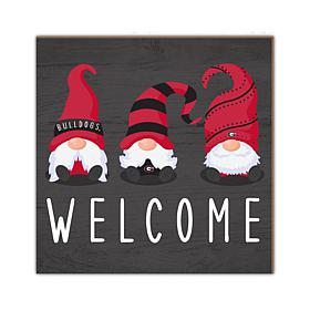 Officially Licensed NCAA University of Georgia Welcome Gnomes Sign
