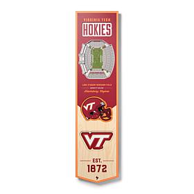 Officially Licensed NCAA Virginia Tech Hokies 3D Stadium Banner