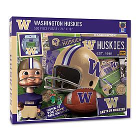 Officially Licensed NCAA Washington Huskies Retro 500-Piece Puzzle