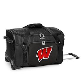 Officially Licensed NCAA Wisconsin Badgers 22" Wheeled Duffel Bag
