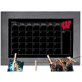 Officially Licensed NCAA Wisconsin Monthly Chalkboard w/ Clothespins