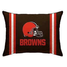 Officially Licensed NFL 20" x 26" Plush Striped Bed Pillow - Browns