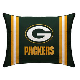 Officially Licensed NFL 20" x 26" Plush Striped Bed Pillow - Packers